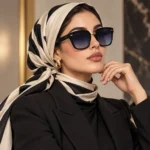 عینک آفتابی زنانه گربه‌ای با حالت پروانه‌ای مشکی کد 3241