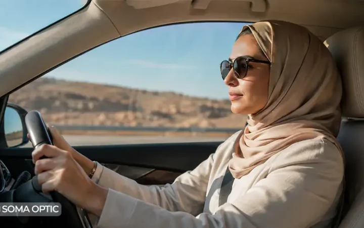 عینک آفتابی در روز