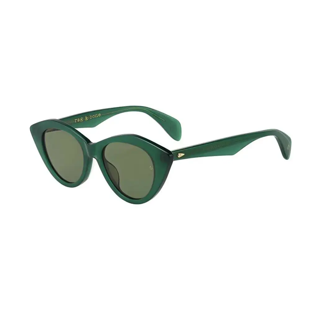 عینک آفتابی زنانه گربه‌ای Rag & Bone مدل 1028 سبز زیتونی