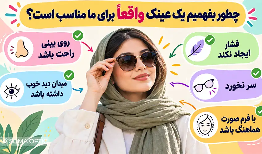 انتخاب عینک مناسب
