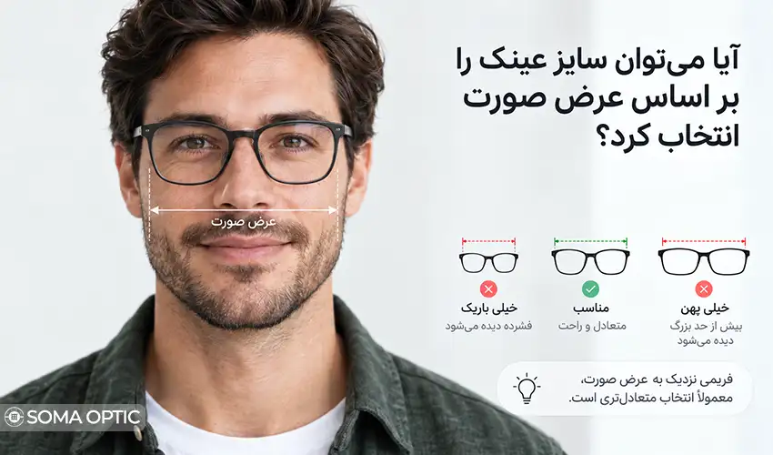اعداد روی دسته عینک