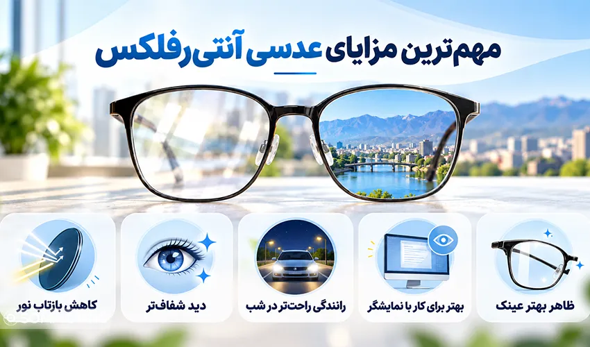 مهمترین مزایای عدسی آنتی رفلکس
