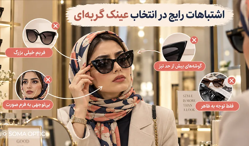 اشتباهات عینک آفتابی گربه‌ای