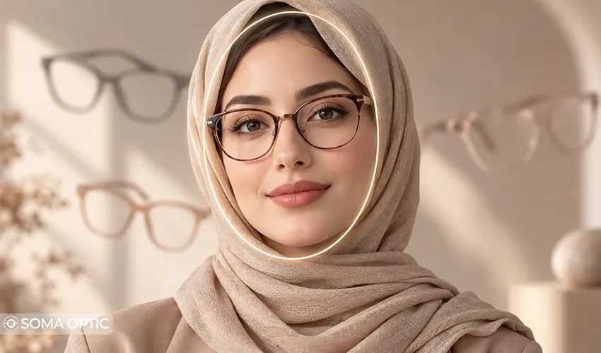 عینک مناسب صورت بیضی