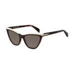 عینک آفتابی زنانه گربه‌ای Rag & Bone RNB1021/S 086 70 هاوانا